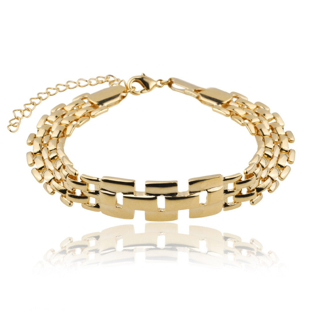 Pulseira Corrente Lara Banhada A Ouro 18K