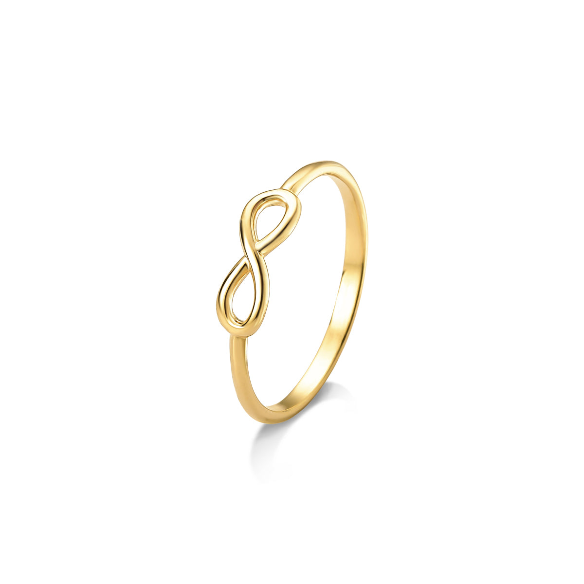 Anel Infinito Banhado A Ouro 18k