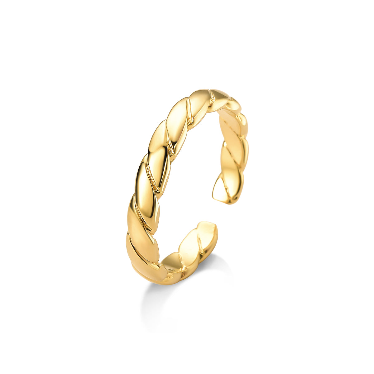Anel Ajustável Russa Banhado A Ouro 18K