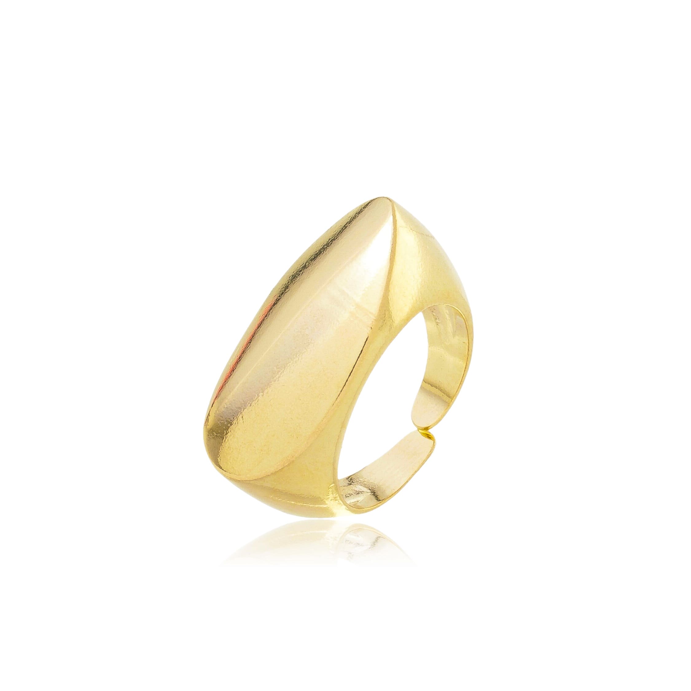 Anel Ajustável Romenea Banhado A Ouro 18K
