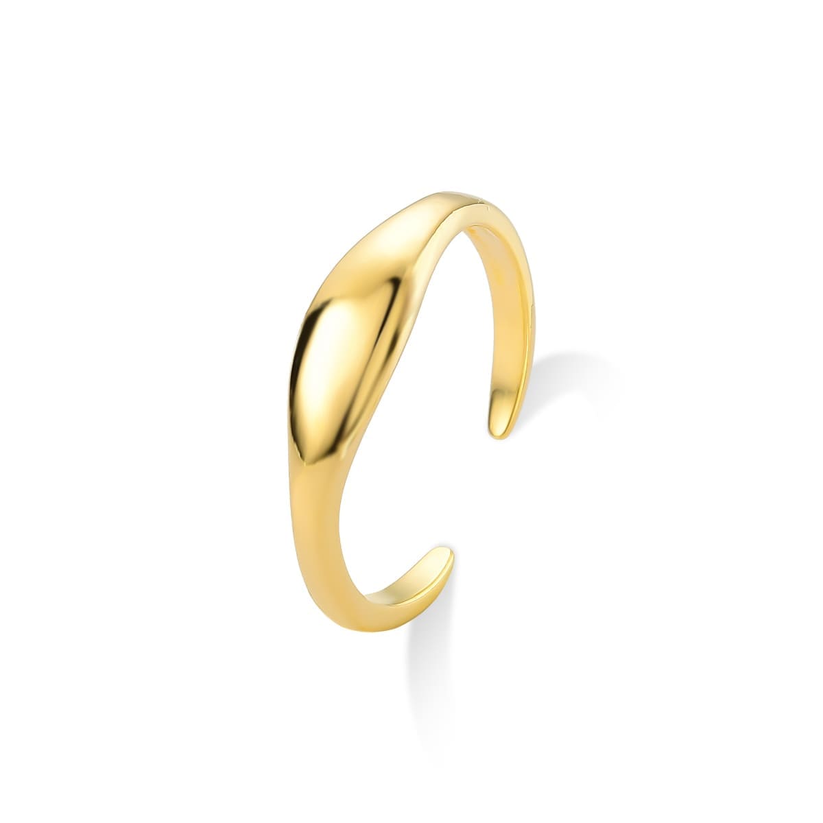 Anel Ajustável Rune Banhado A Ouro 18K