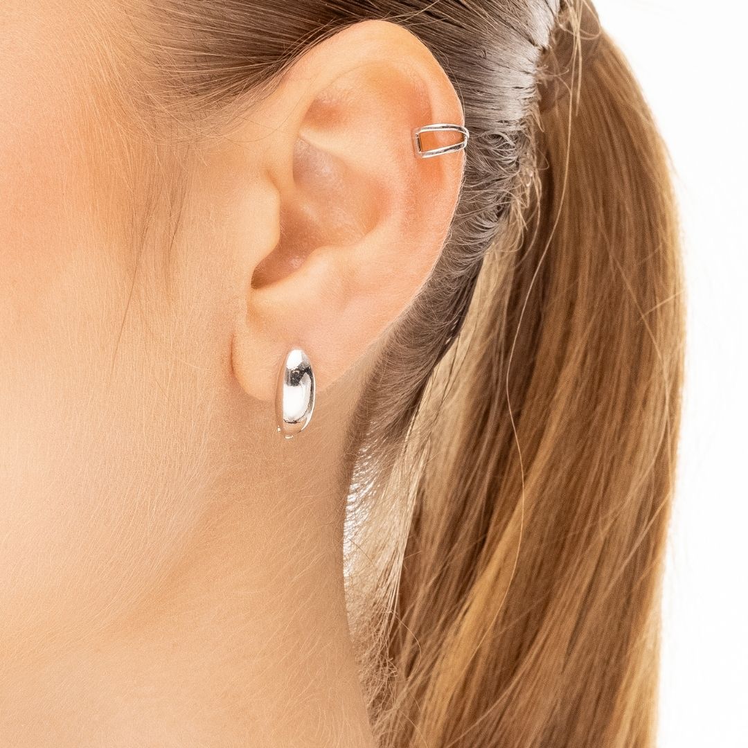 Piercing Fio Cruzado Prata