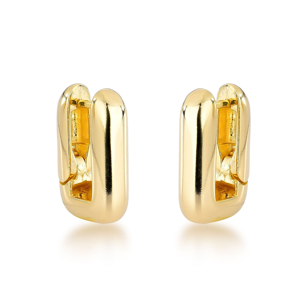 Brinco Luna Banhado A Ouro 18k