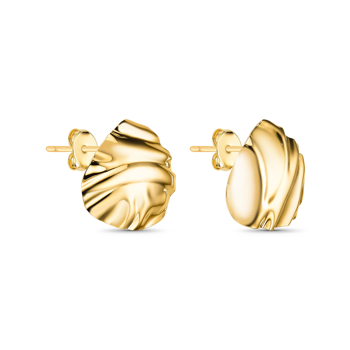 Brinco Orgânico Banhado a Ouro 18K