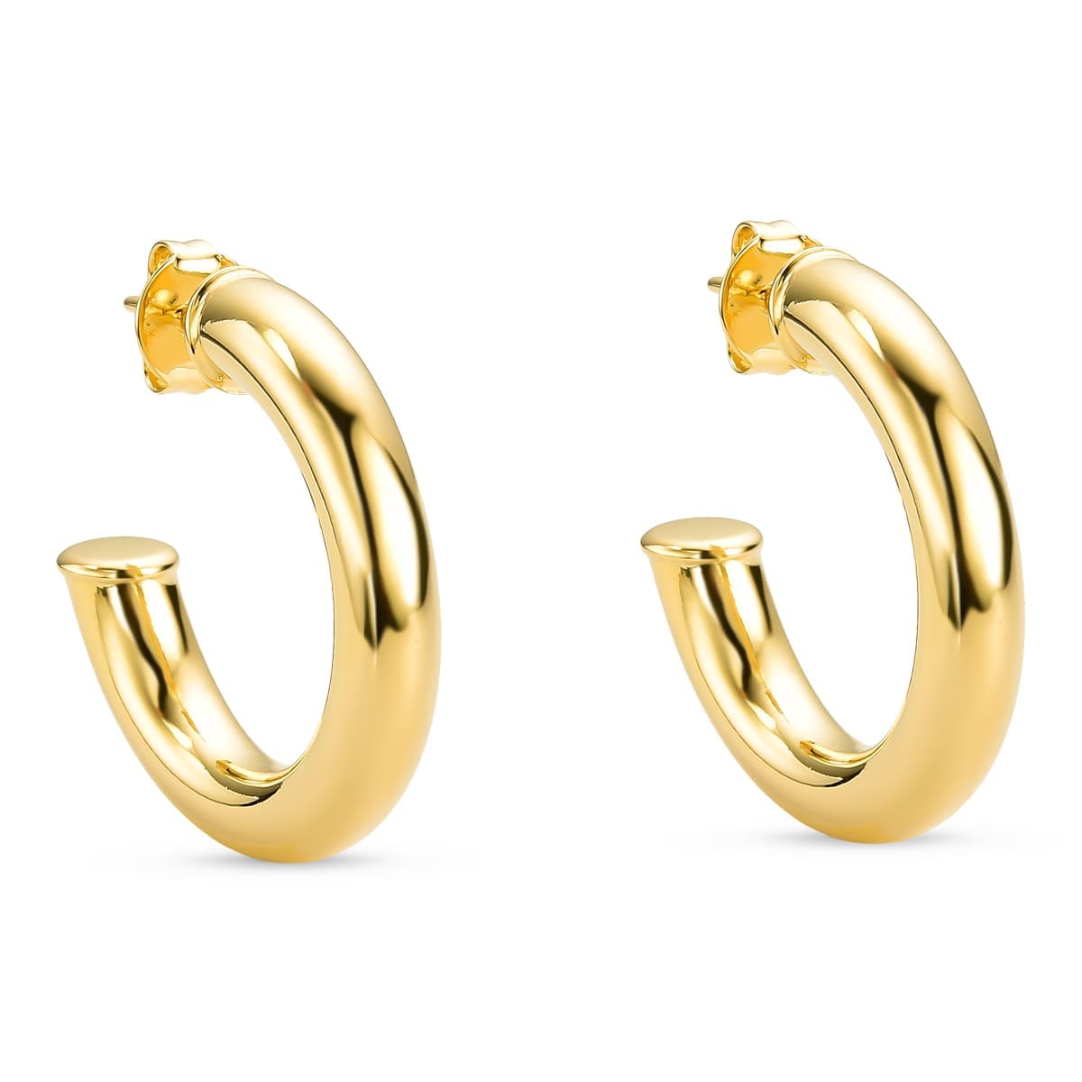 Brinco Tubular Banhado a Ouro 18k - Mafê Acessórios