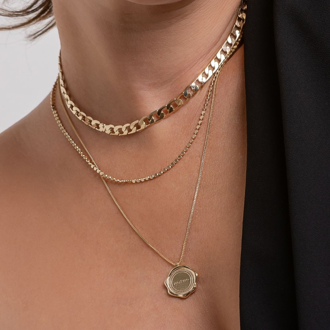 Colar Grumet Importada Banhada a Ouro 18k