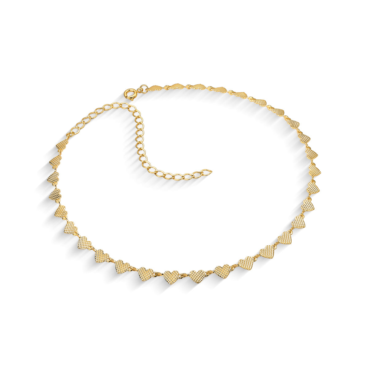 Colar Coração Banhada a Ouro 18k