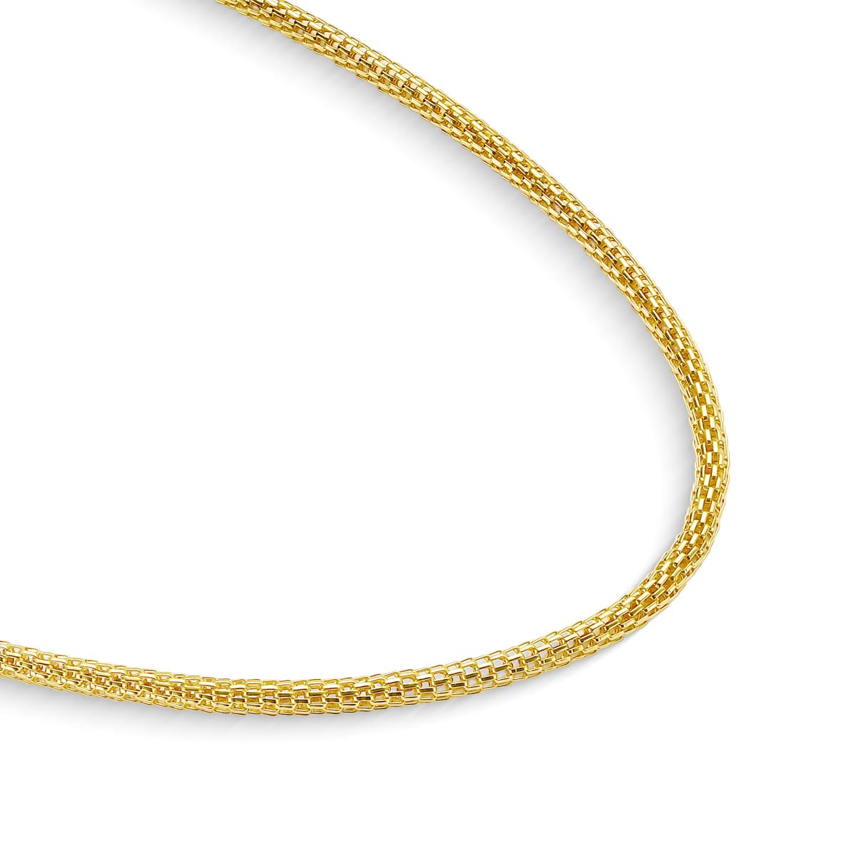 Colar Rede  Banhado a Ouro 18K