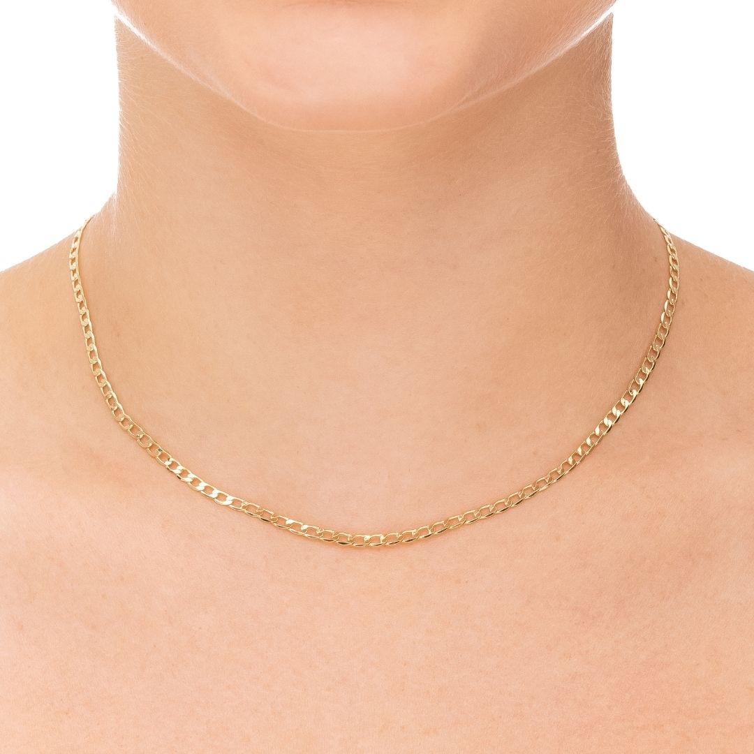 Colar Corrente Celine Banhado a Ouro 18K