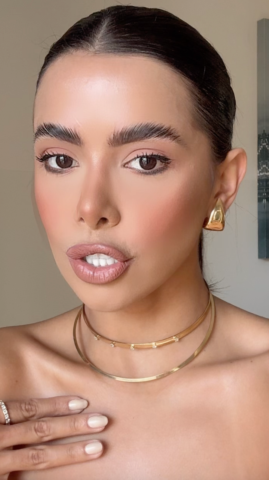 Colar Choker Marine Banhado a Ouro 18K