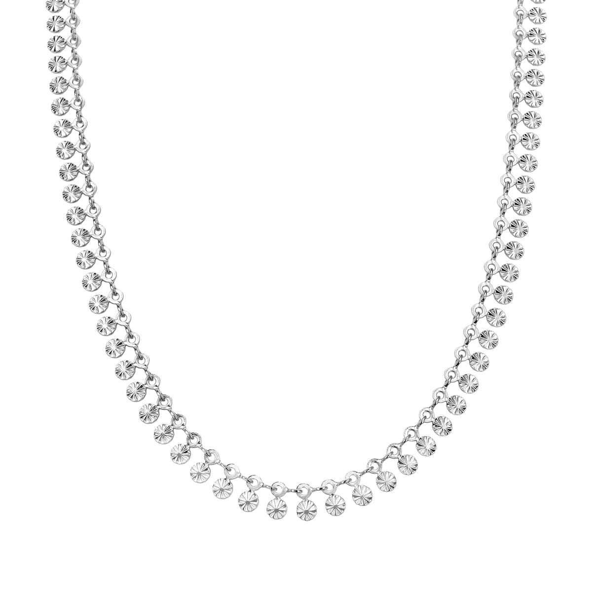 Colar Corrente Diamantada Prata - Mafê Acessórios
