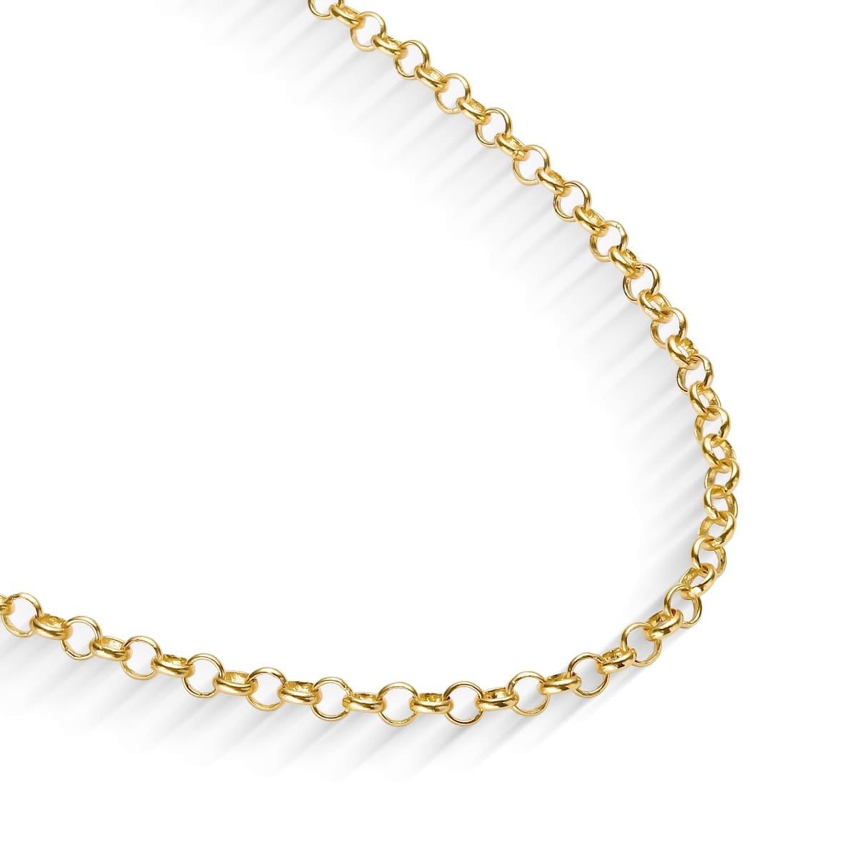 Colar Corrente Elo Português Banhado a Ouro 18k - Mafê Acessórios