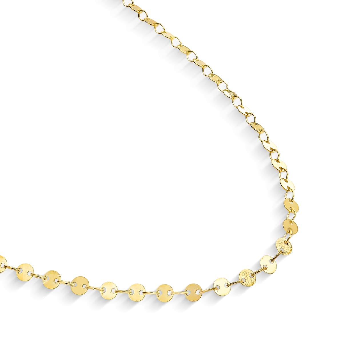 Colar Longo de Mini Medalhas Banhado a Ouro 18k - Mafê Acessórios