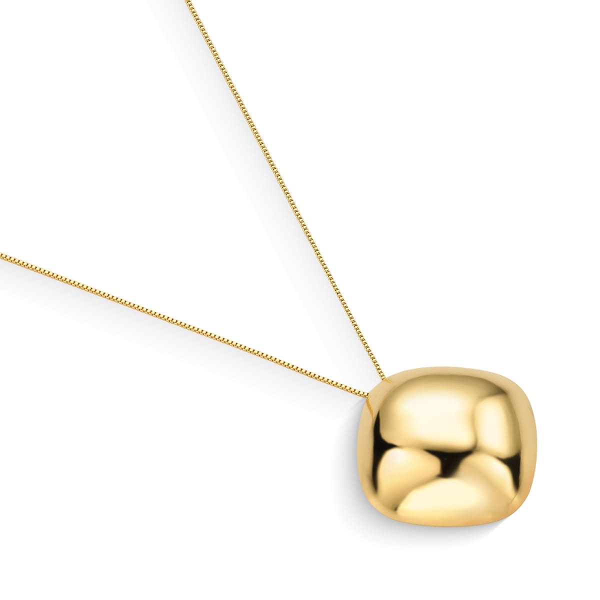 Colar Pingente Square Banhado A Ouro 18k - Mafê Acessórios