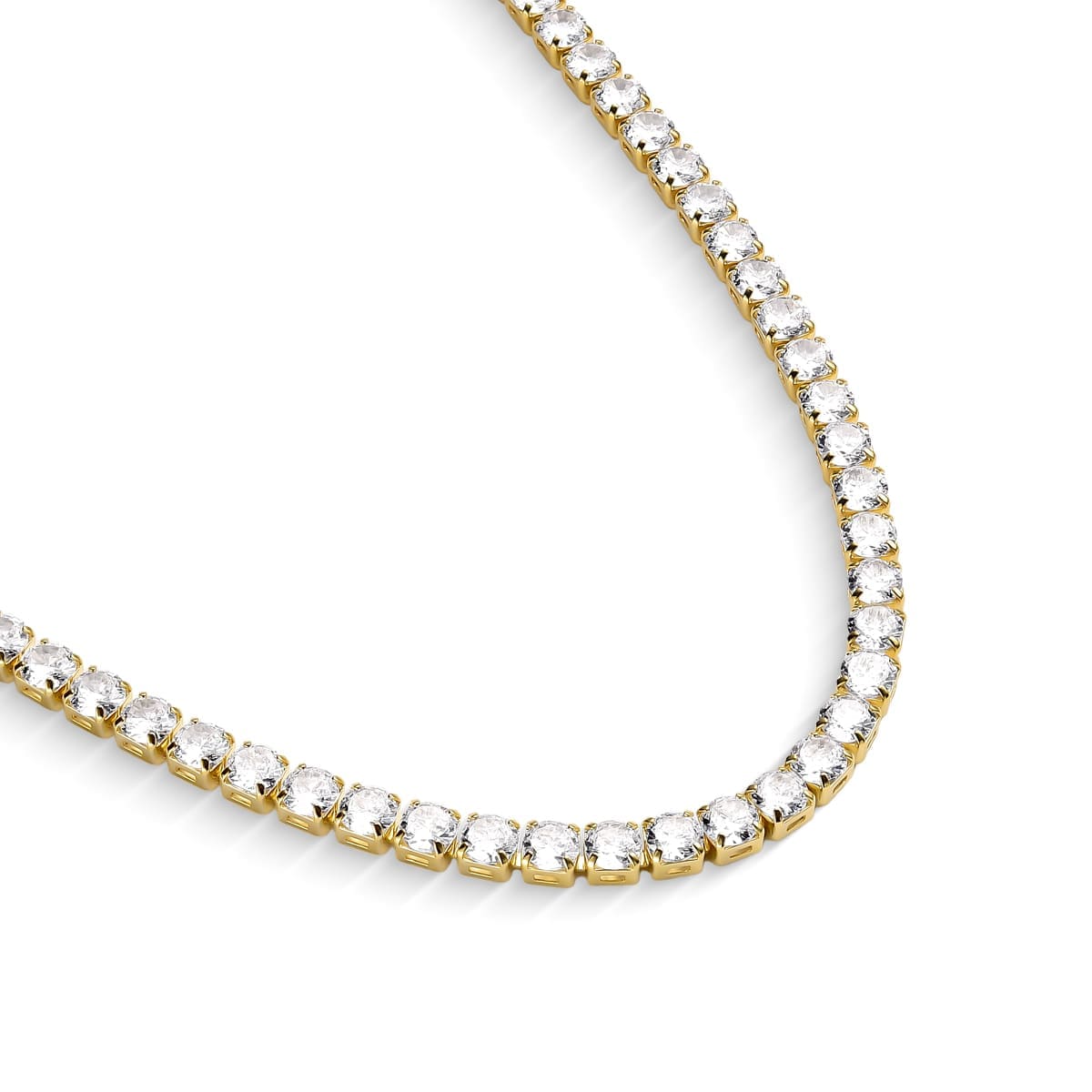 Colar Riviera Cristal Banhada a Ouro 18K