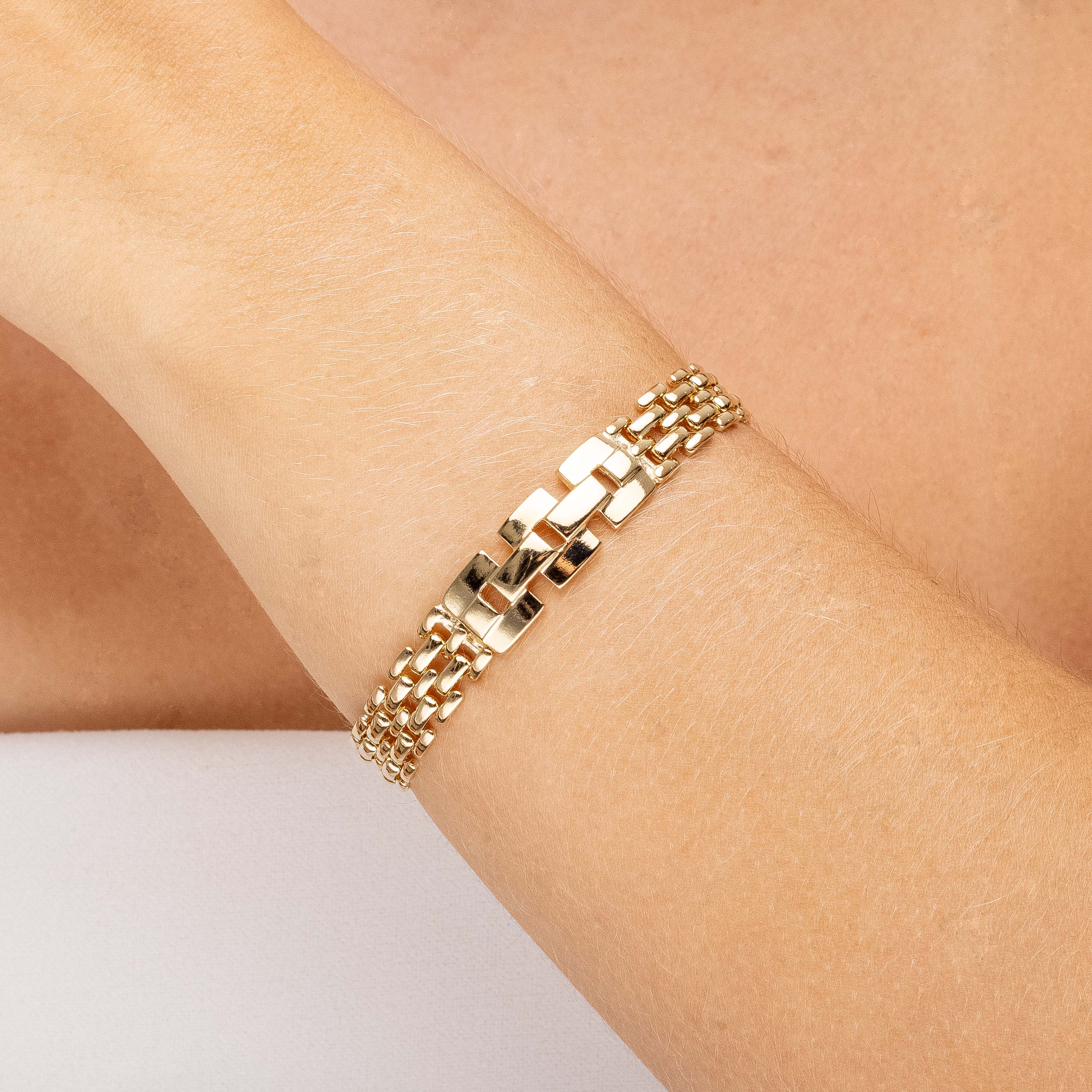 Pulseira Corrente Lara Banhada A Ouro 18K