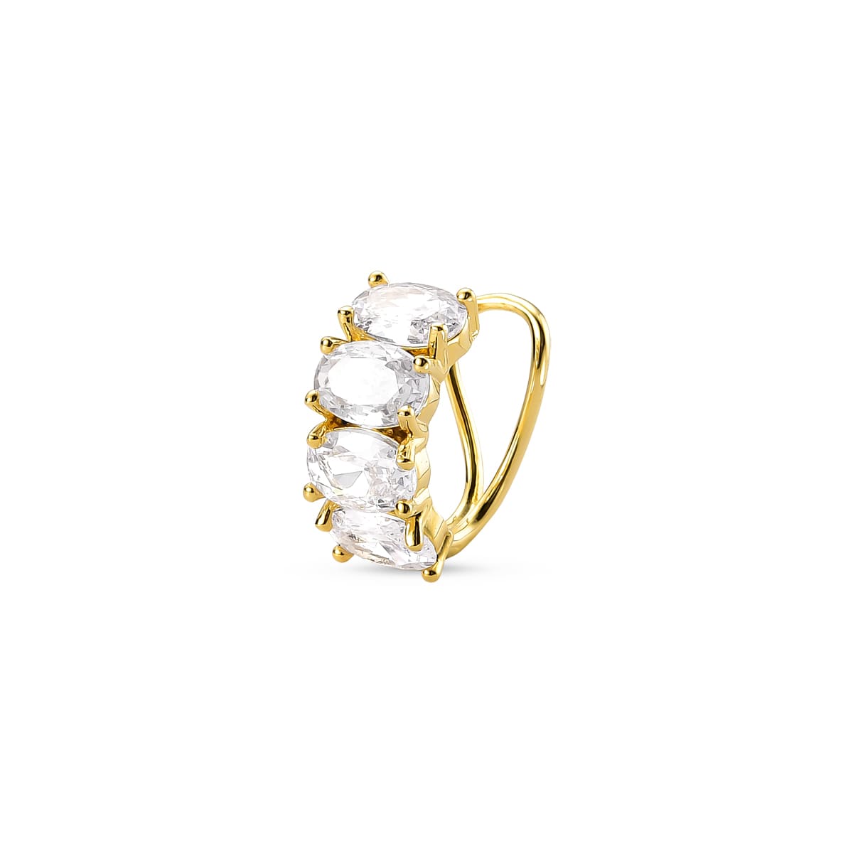 Piercing Riviera Banhado a Ouro 18K