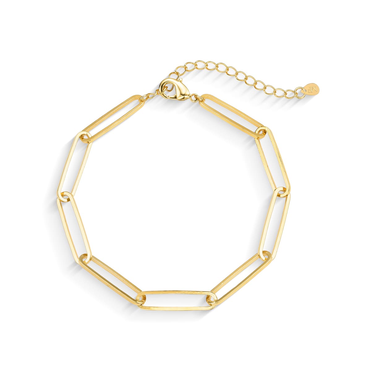 Pulseira Corrente Elos Banhada a Ouro 18k