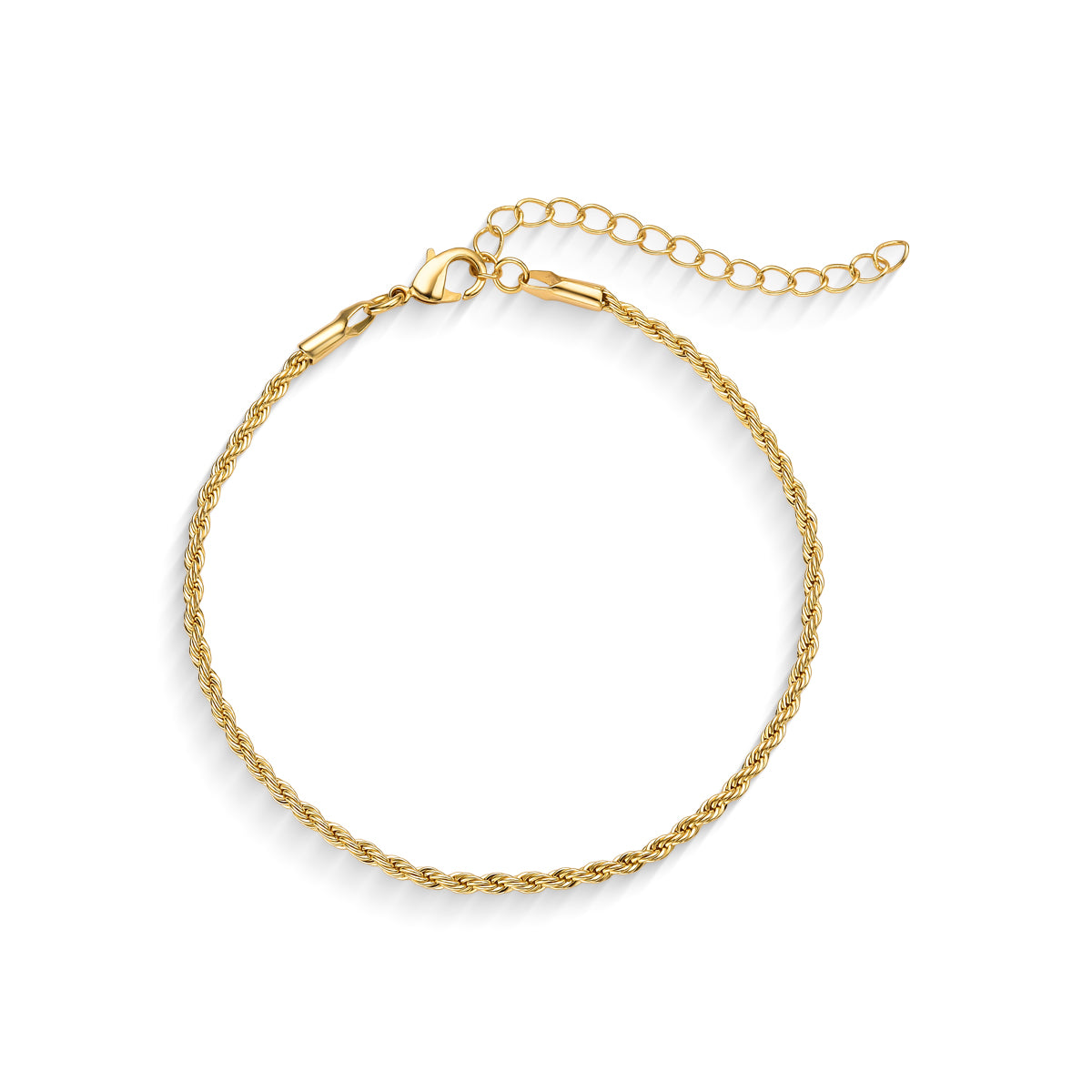 Pulseira Cordão Baiano Banhada a Ouro 18K