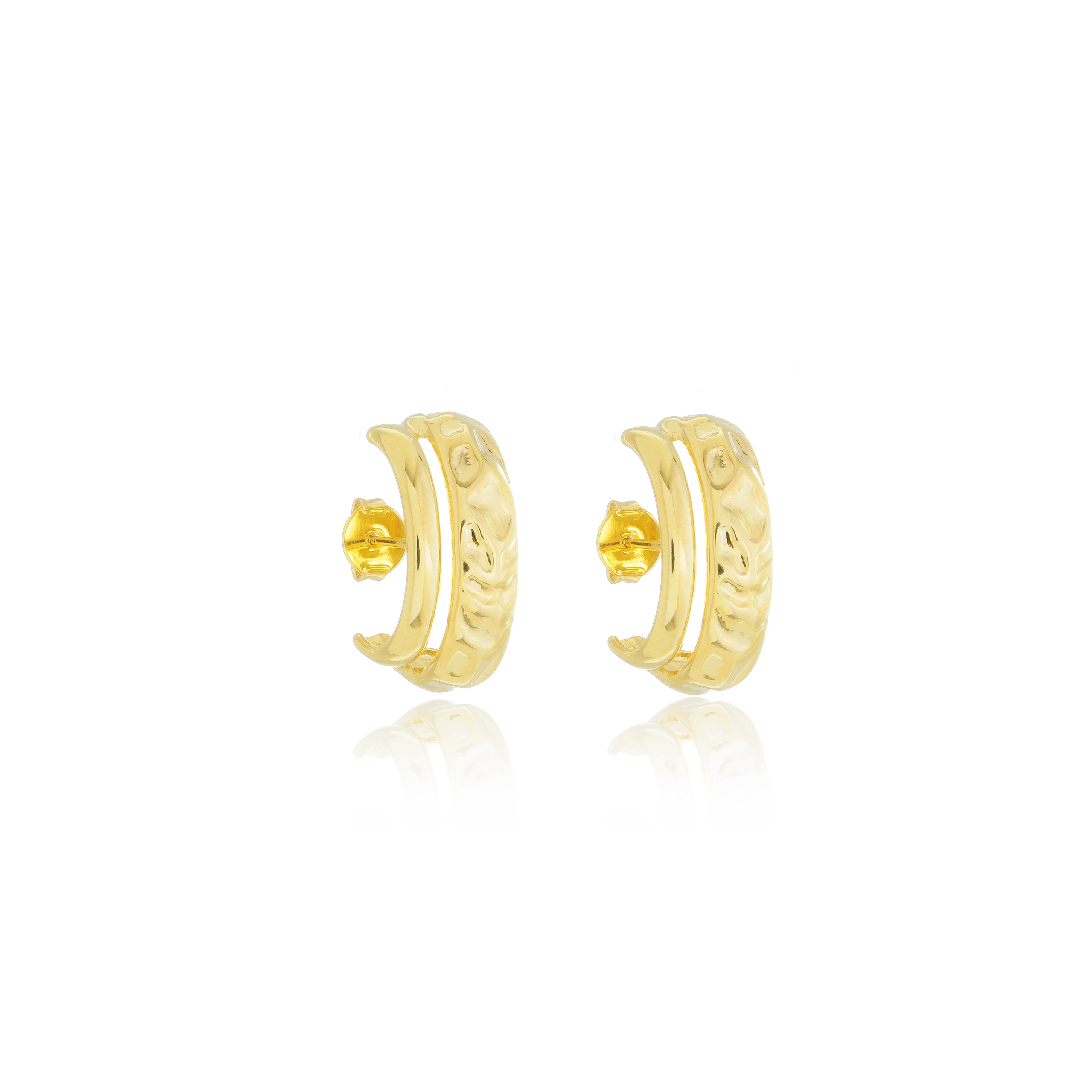 Brinco Modal Banhado A Ouro 18K
