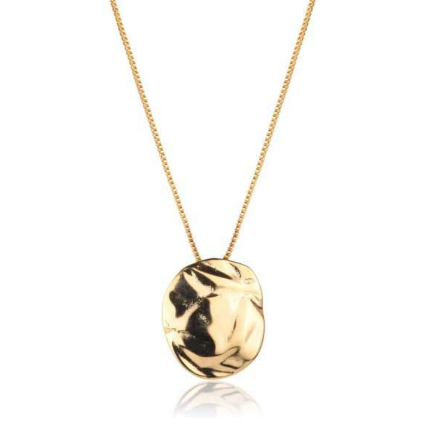 Colar Redondo Trabalhado Banhado a Ouro 18K