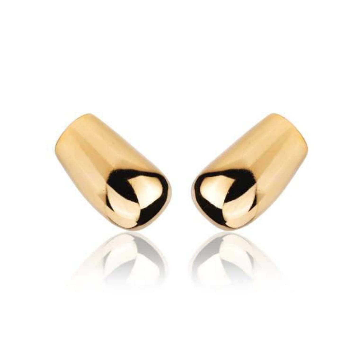 Brinco Argola Tubo Banhado a Ouro 18K