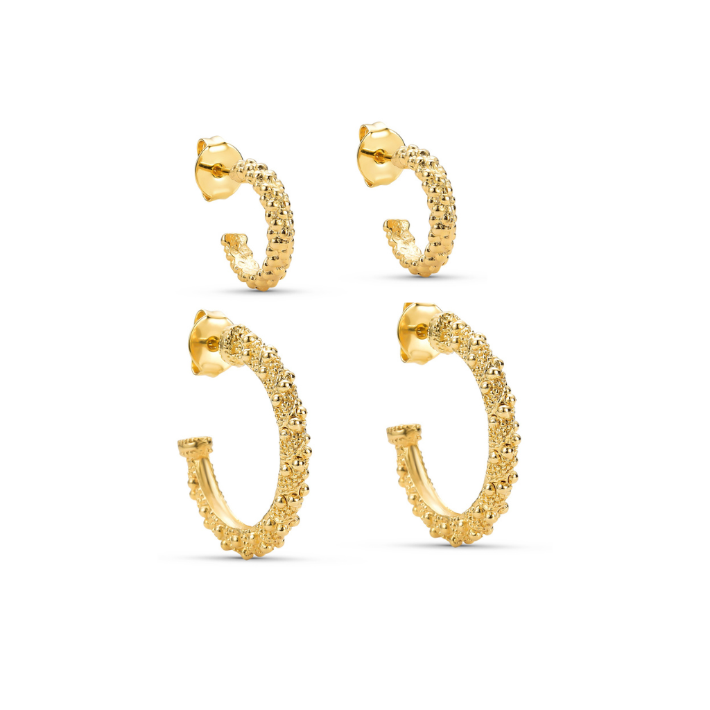 Brincos Argola Pingo de Ouro Grande Banhado a Ouro 18k