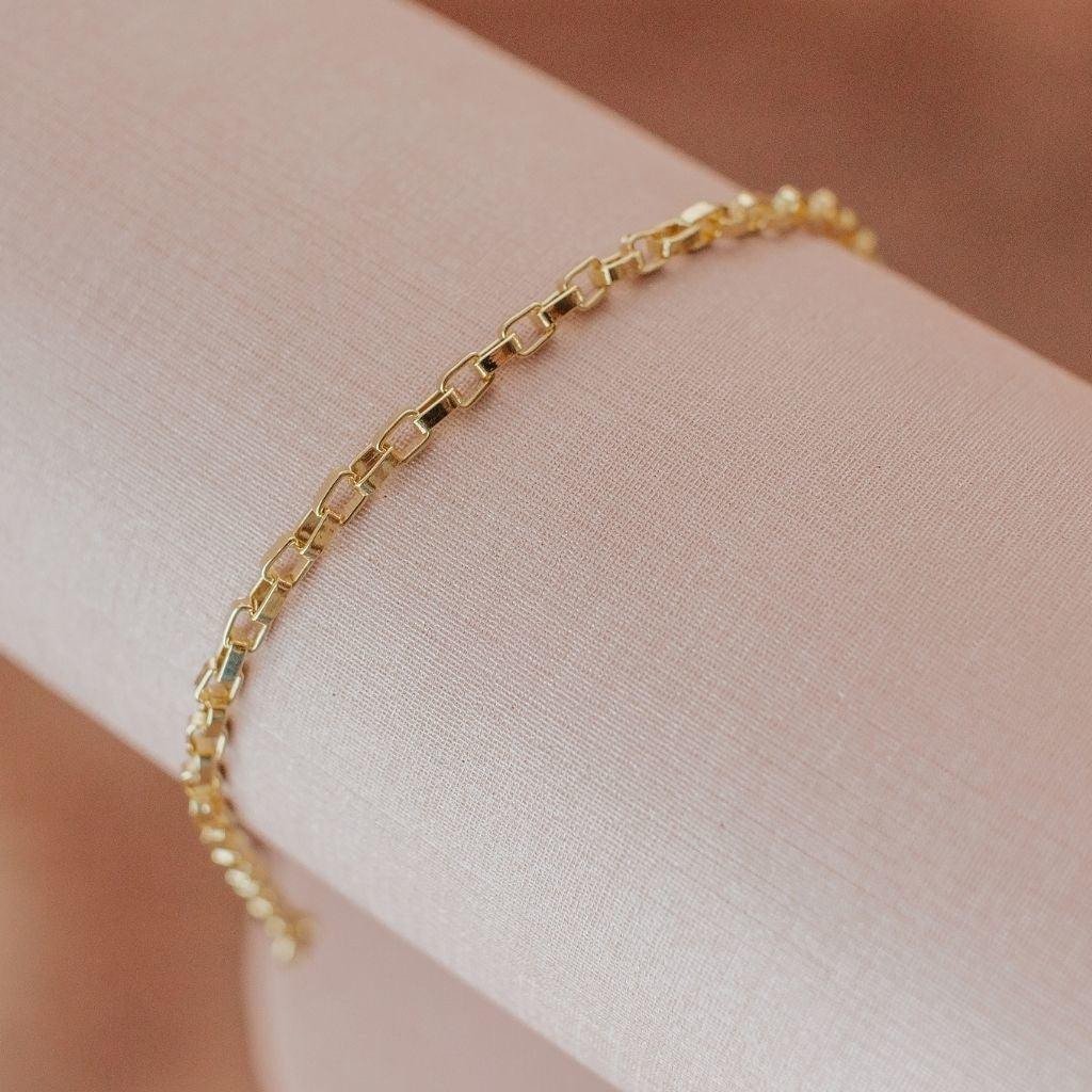 Pulseira Veneziana Banhada A Ouro 18K