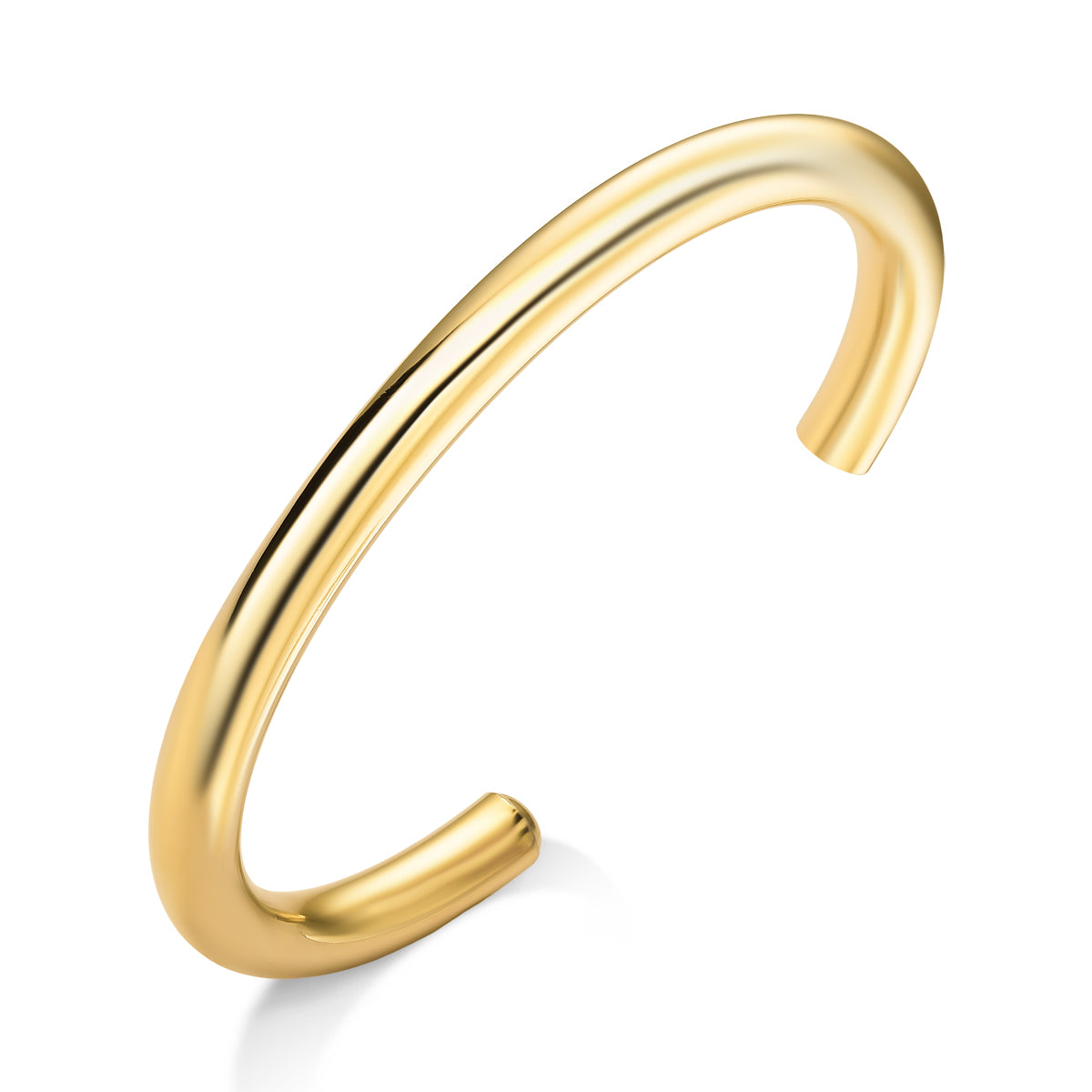 Bracelete Tubo Banhado a Ouro 18K