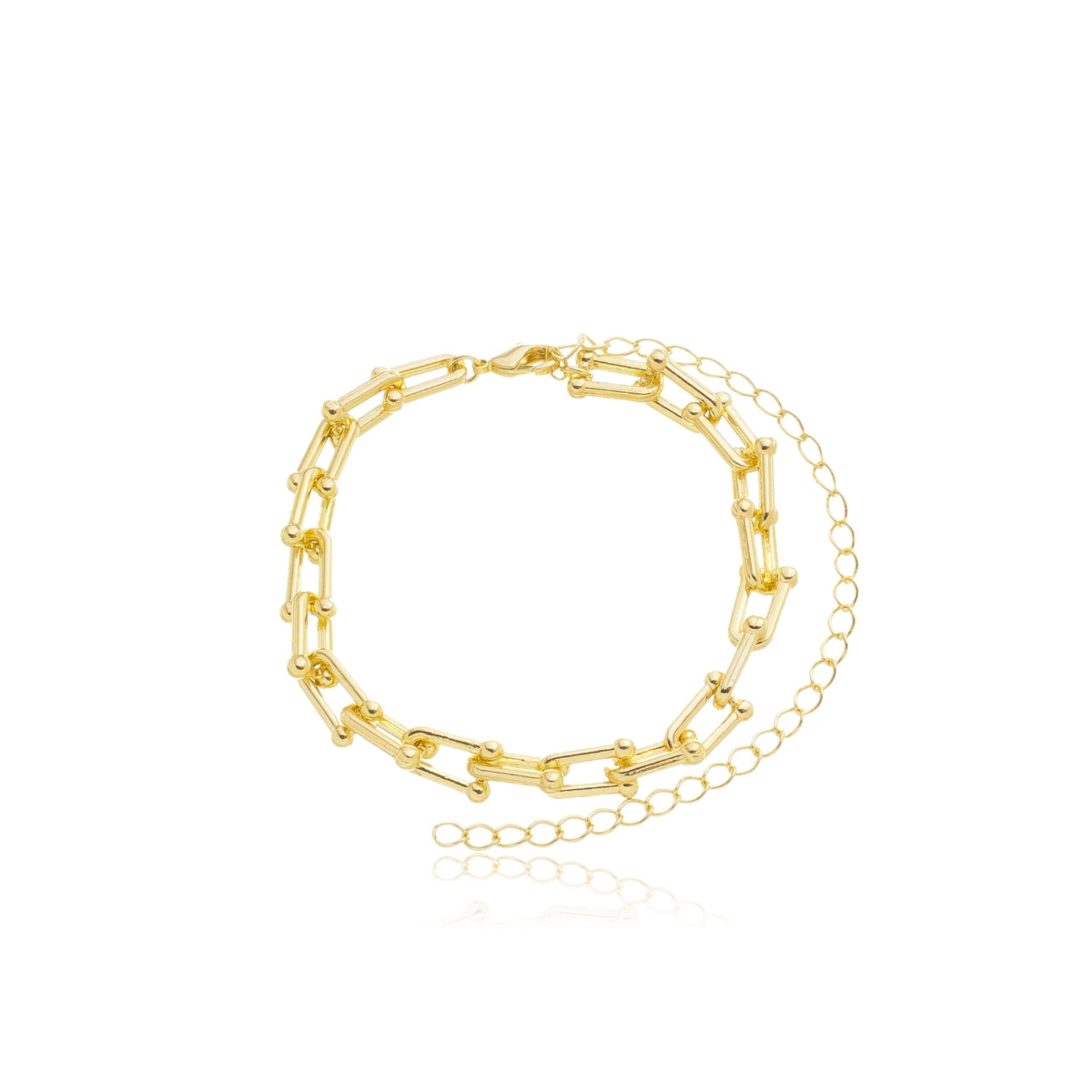 Pulseira Elo Texana Banhada A Ouro 18K