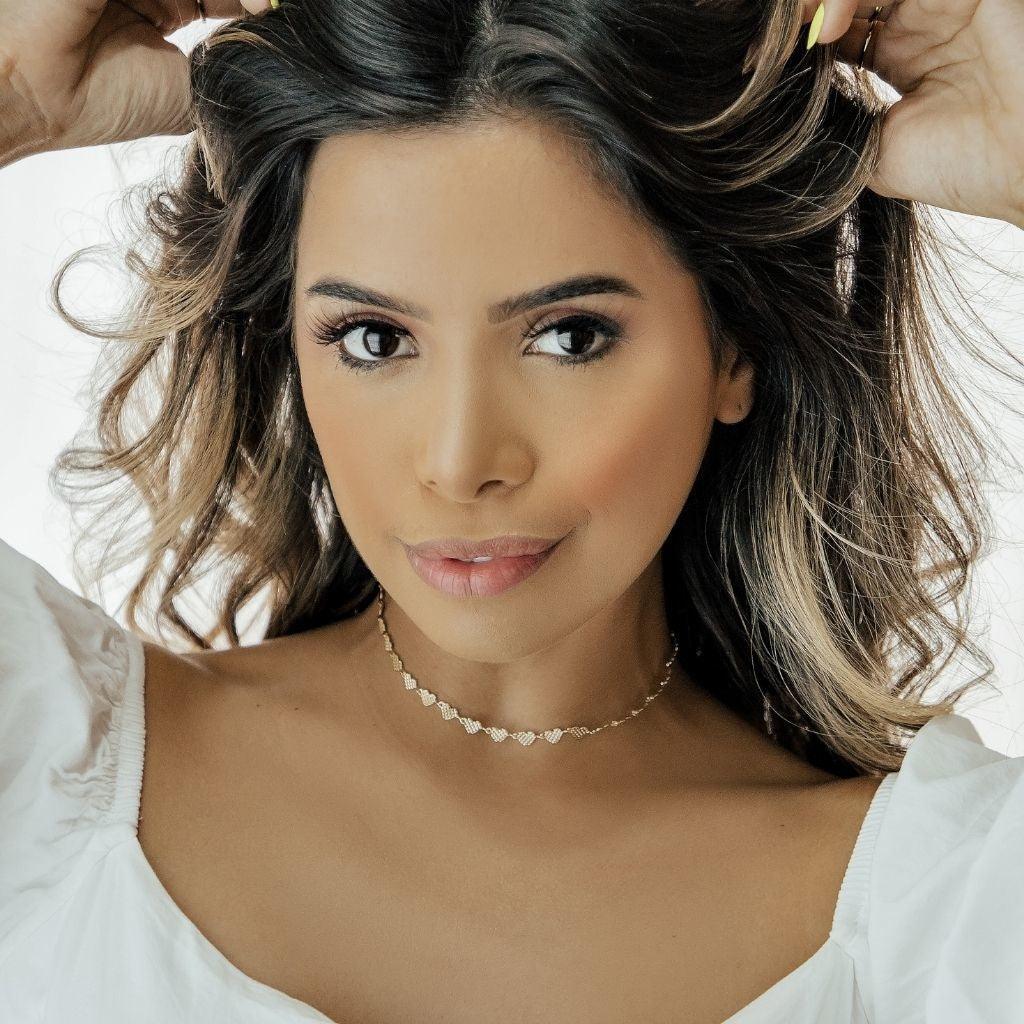 Choker Coração Banhada a Ouro 18K - Mafê Acessórios